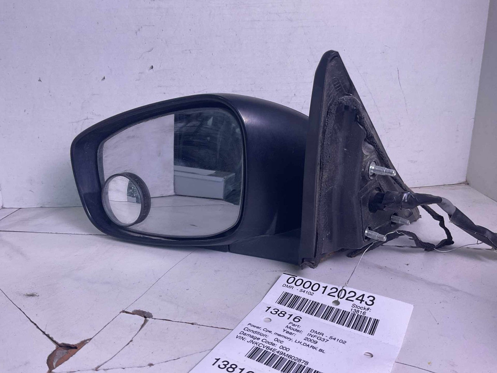 Door Mirror INFINITI G37 Left 08 09 10 11 12 130